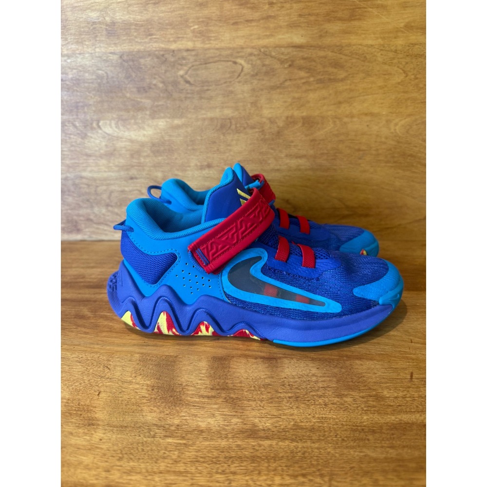 Nike Giannis Immortality 2 Blue Red Kids Basketball Shoes sneakers Size 2.5Y